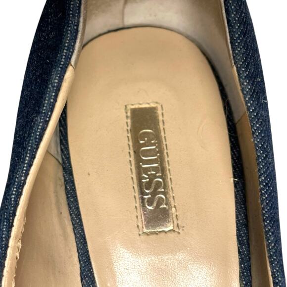 Guess Denim Pointed Toe Stiletto Heels size 10 - Picture 6 of 7